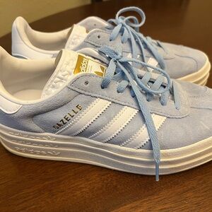 🌸Adidas Originals Gazelle Bold Suede Clear Sky Blue🌸